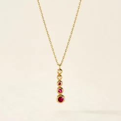 Collier Josephine Or Jaune Rubis