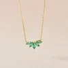Collier Josslyn Or Jaune Emeraude