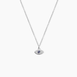 Collier Josue Argent Blanc Oxyde De Zirconium