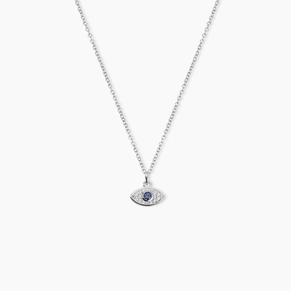 Collier Josue Argent Blanc Oxyde De Zirconium
