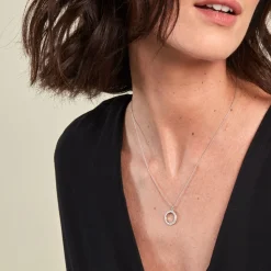 Collier Kéa Argent Blanc Oxyde De Zirconium|Marc Orian Discount