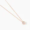 Collier Kadidjatou Or Rose Oxyde De Zirconium