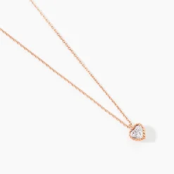 Collier Kadidjatou Or Rose Oxyde De Zirconium
