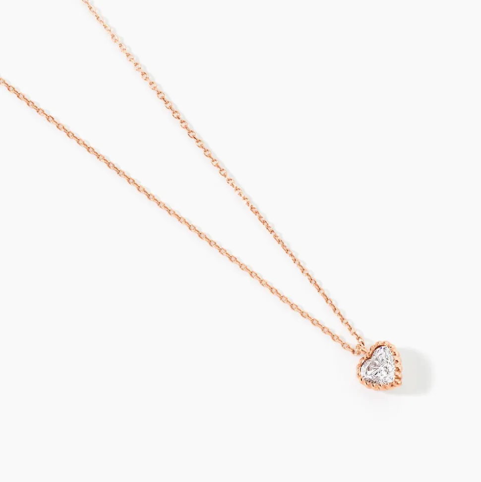 Collier Kadidjatou Or Rose Oxyde De Zirconium