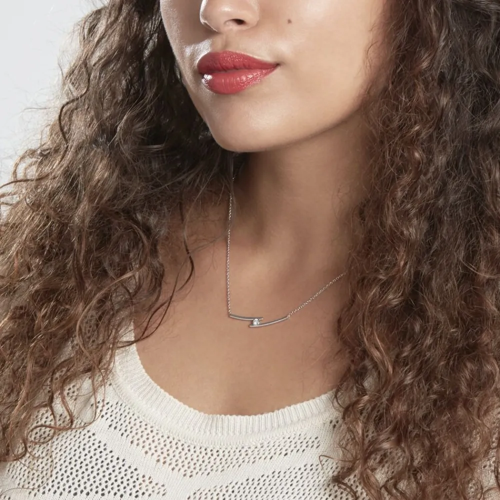 Collier Kane Argent Blanc Oxyde De Zirconium|Marc Orian