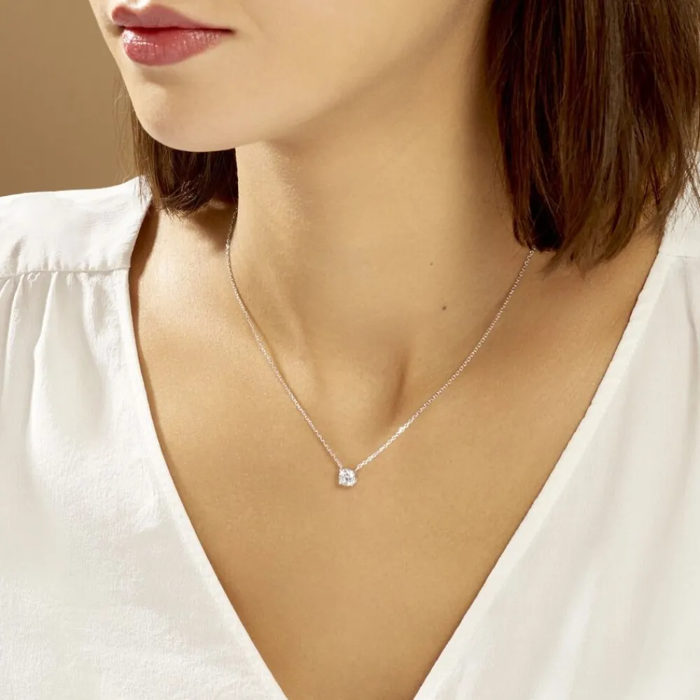 Collier Kariane Argent Blanc Oxyde De Zirconium|Marc Orian