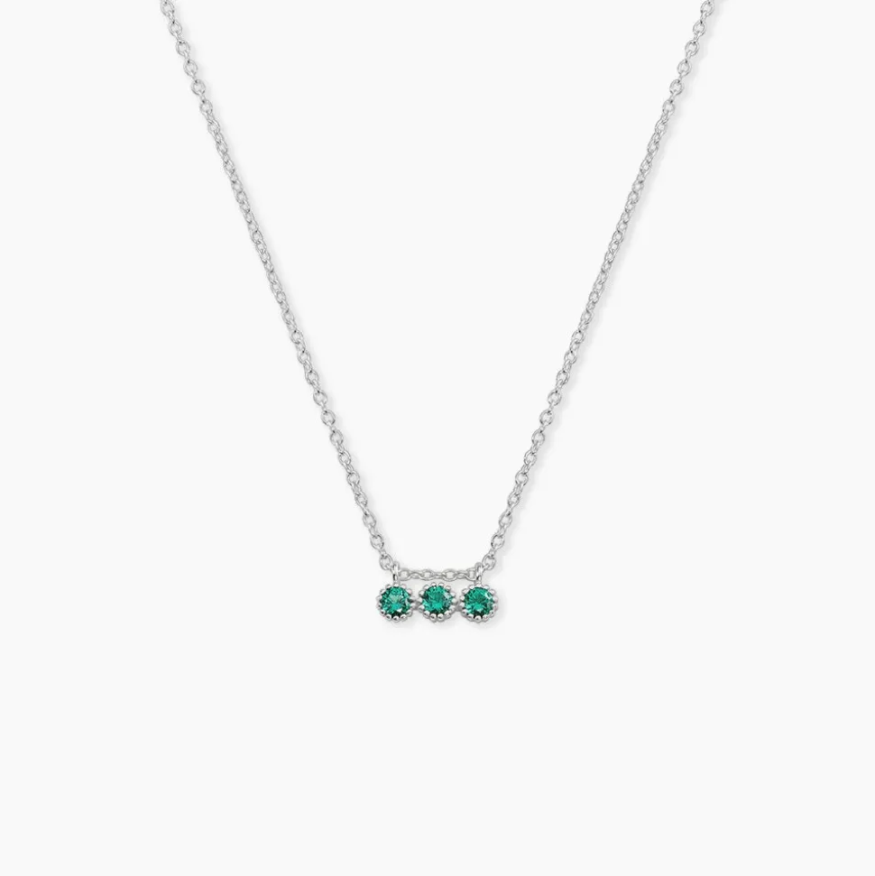 Collier Kasey Argent Blanc Oxyde De Zirconium