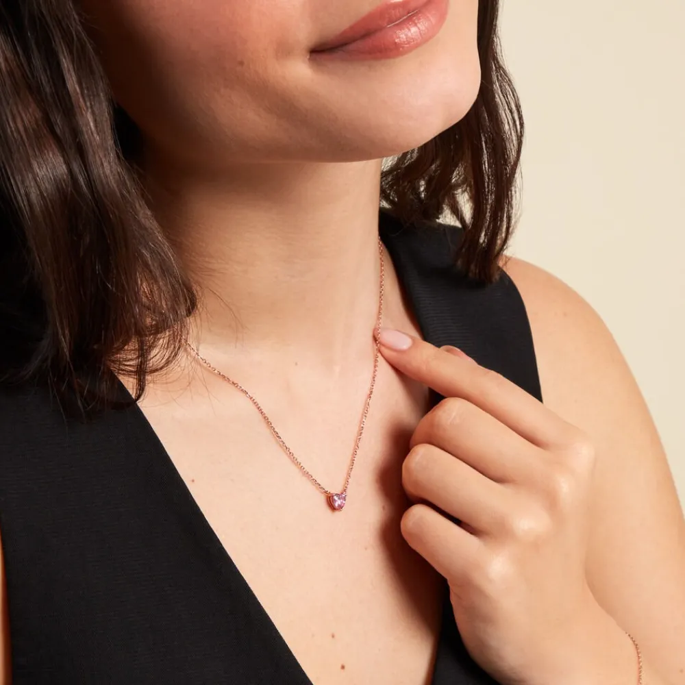 Collier Kelvyn Argent Rose Oxyde De Zirconium|Marc Orian Online