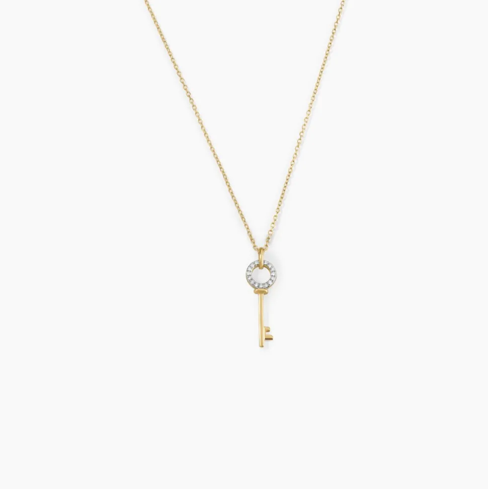 Collier Key Or Jaune Diamant