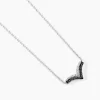 Collier Kirabo Or Blanc Diamant