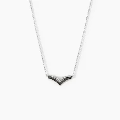 Collier Kirabo Or Blanc Diamant