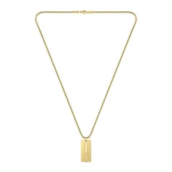 Collier Lacoste Adventurer Acier Jaune|LACOSTE BIJOUX Sale