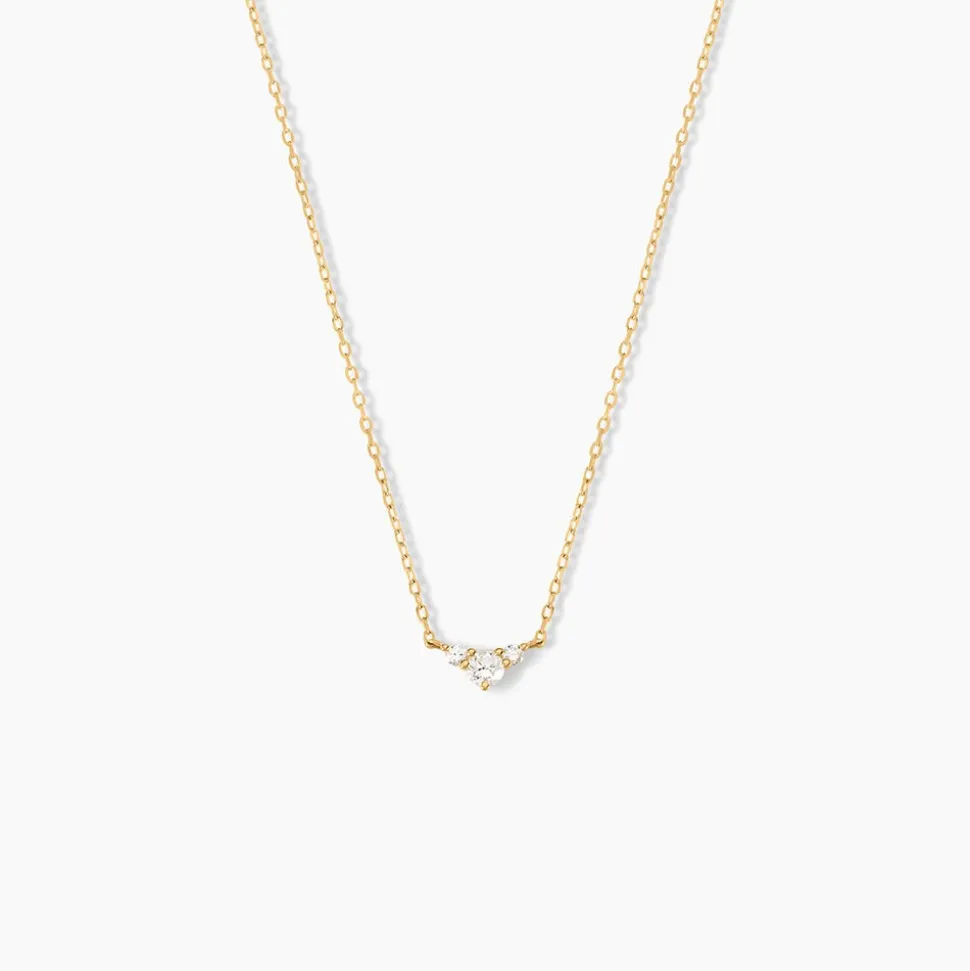 Collier Laurentius Or Jaune Diamant Synthétique