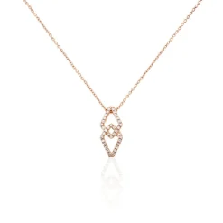 Collier Lisa Or Rose Diamant|Marc Orian New