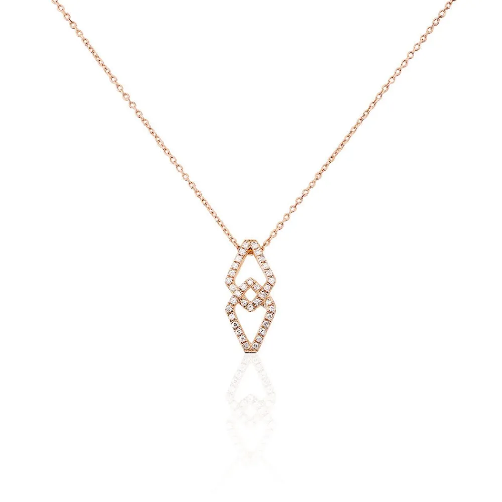 Collier Lisa Or Rose Diamant|Marc Orian New