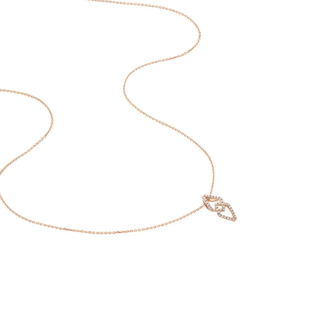 Collier Lisa Or Rose Diamant|Marc Orian New