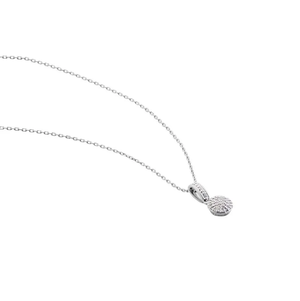 Collier Lisyae Or Blanc Diamant