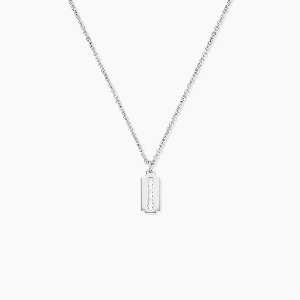 Collier Loan Argent Blanc