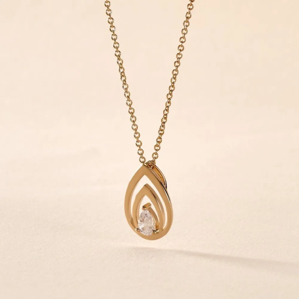 Collier Loetitia Plaqué Or Jaune Oxyde De Zirconium|Marc Orian Best