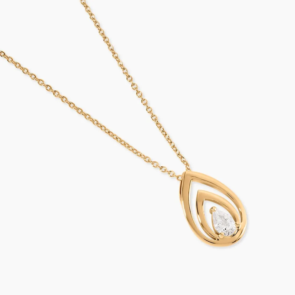 Collier Loetitia Plaqué Or Jaune Oxyde De Zirconium|Marc Orian Best