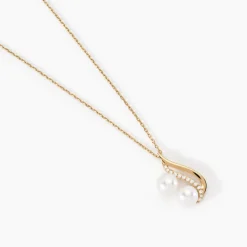Collier Loeva Or Jaune Perle De Culture Et Oxyde De Zirconium|Marc Orian New
