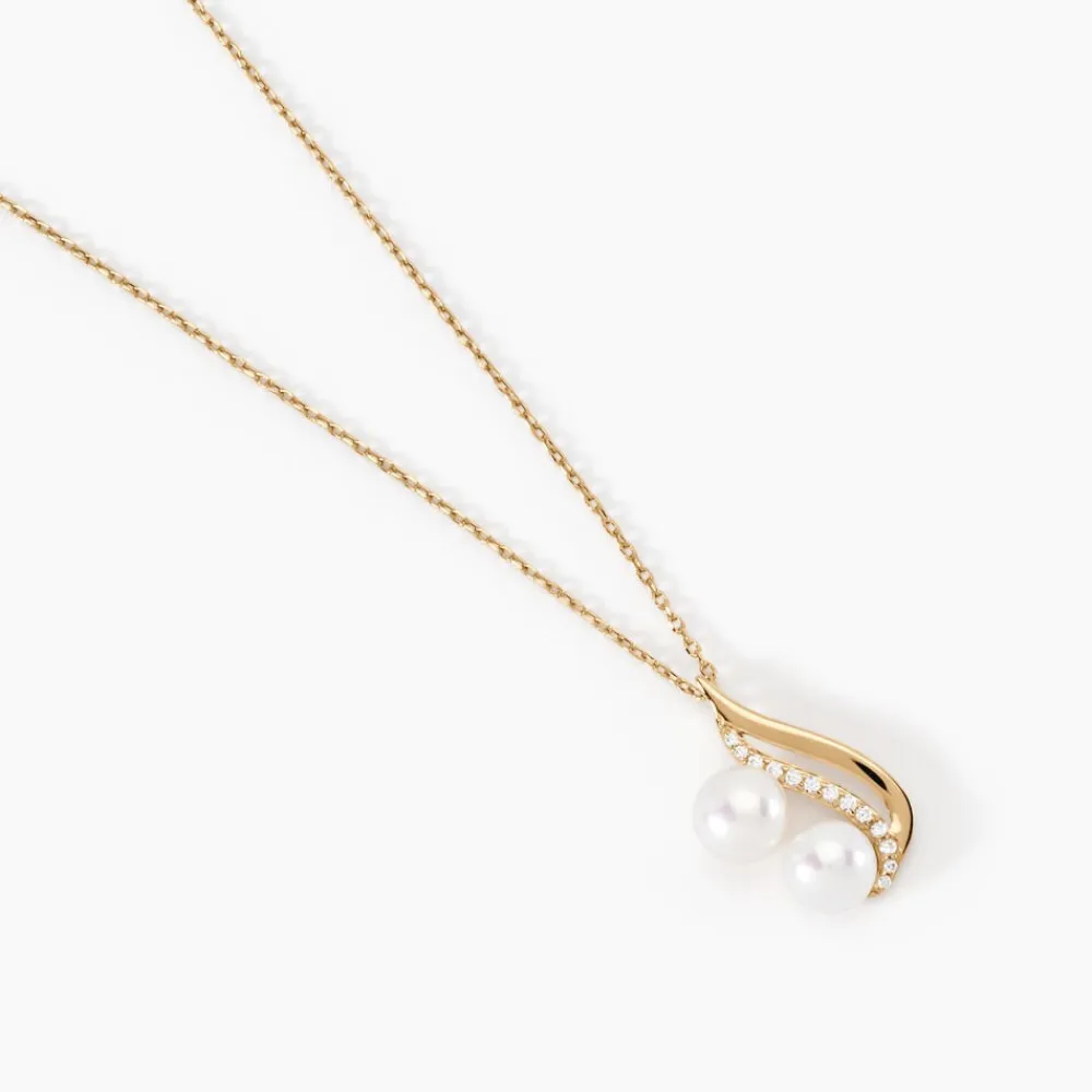 Collier Loeva Or Jaune Perle De Culture Et Oxyde De Zirconium|Marc Orian New