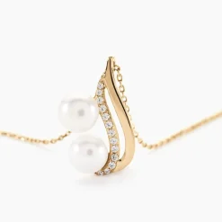 Collier Loeva Or Jaune Perle De Culture Et Oxyde De Zirconium|Marc Orian New