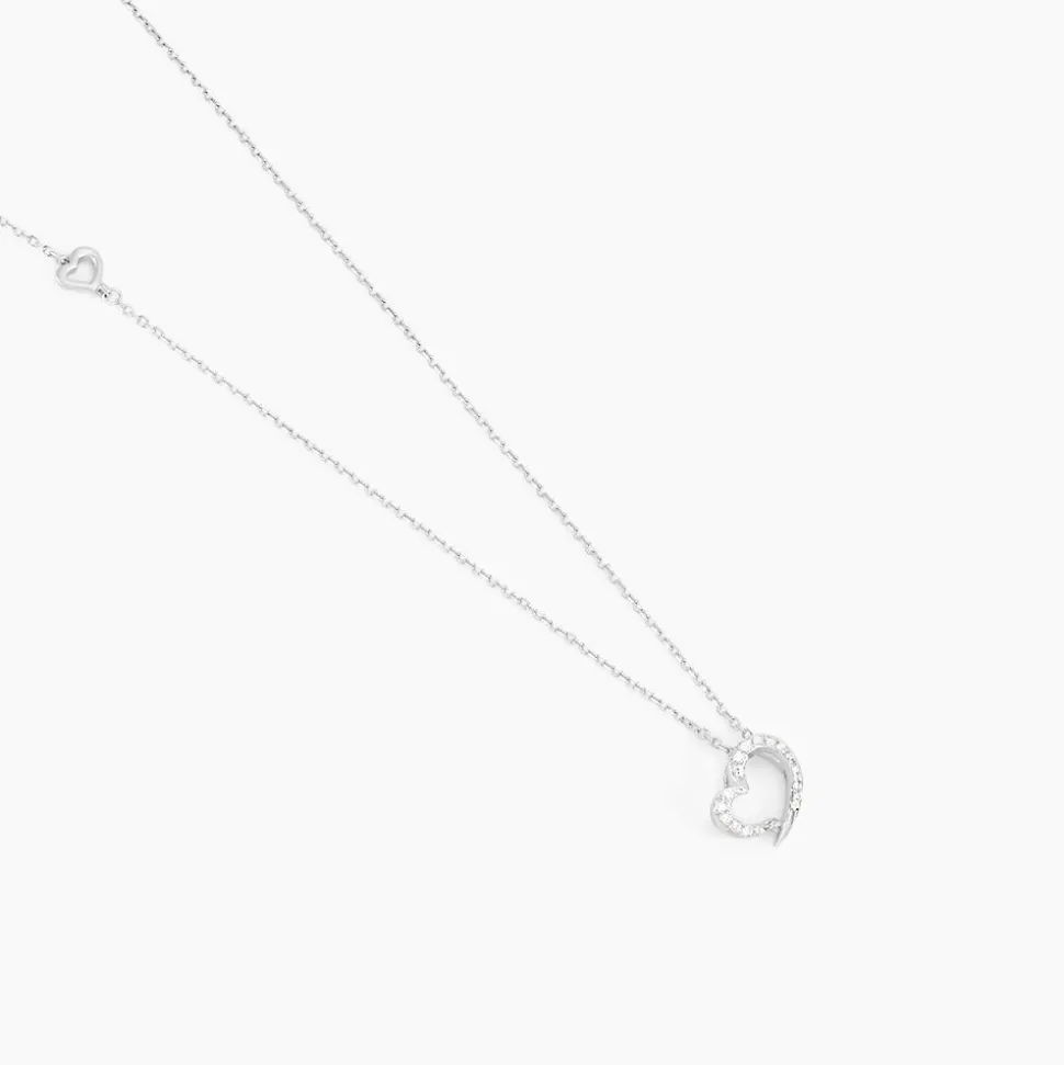 Collier Louise Or Blanc Diamant