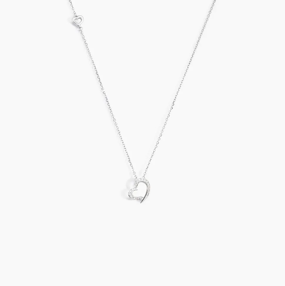 Collier Louise Or Blanc Diamant