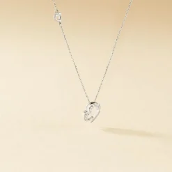 Collier Louise Or Blanc Diamant