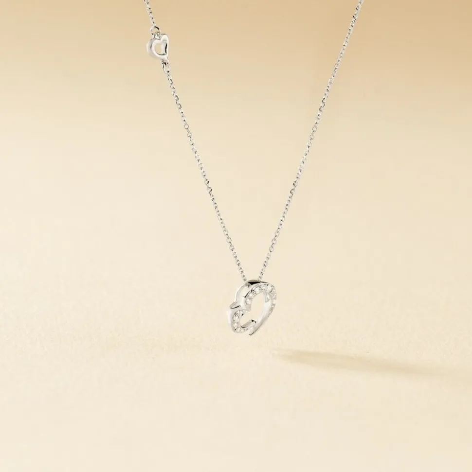 Collier Louise Or Blanc Diamant