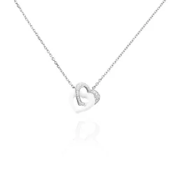 Collier Lovea Argent Blanc Céramique Et Oxyde De Zirconium|Marc Orian Outlet
