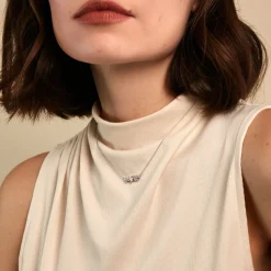 Collier Lovella Argent Blanc Oxyde De Zirconium