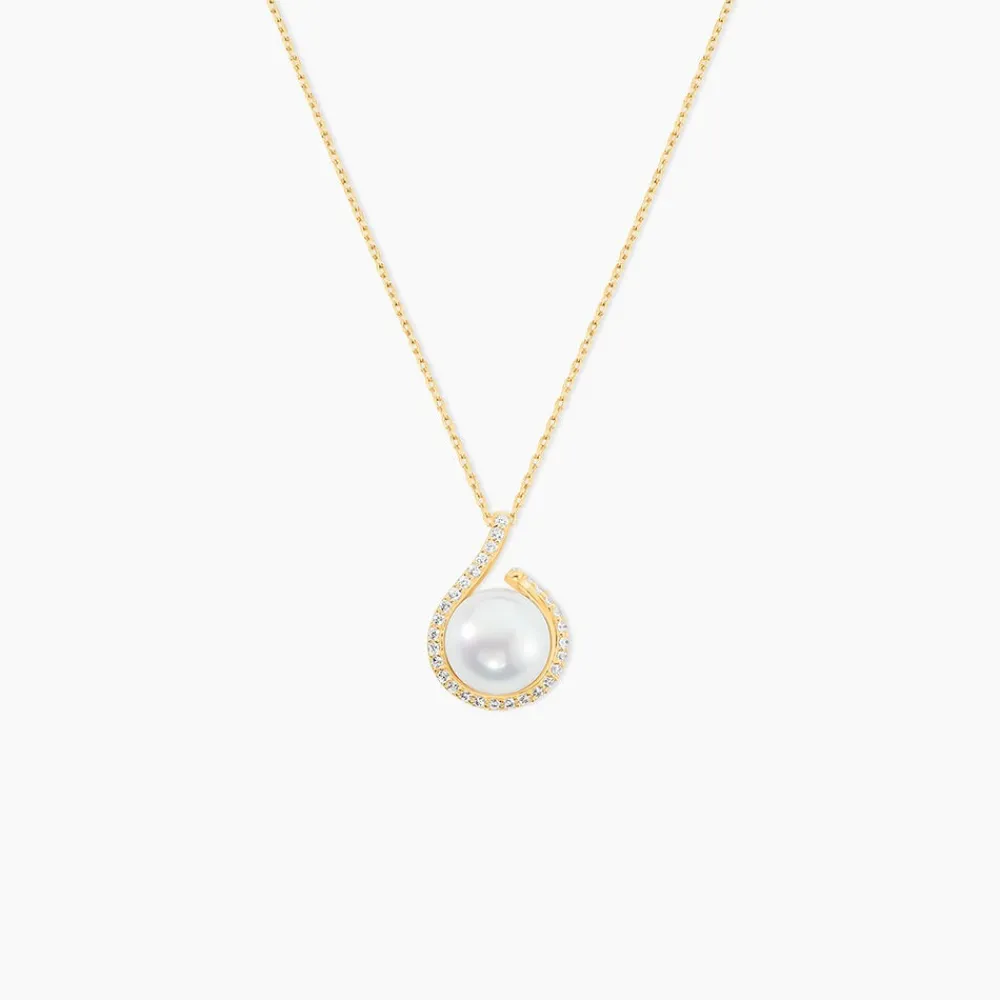Collier Lucinda Or Jaune Perle De Culture Et Oxyde De Zirconium|Marc Orian Best