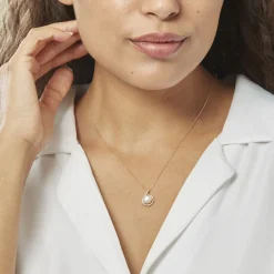 Collier Lucinda Or Jaune Perle De Culture Et Oxyde De Zirconium|Marc Orian Best