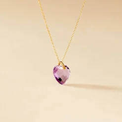 Collier Ludmille Or Jaune Amethyste