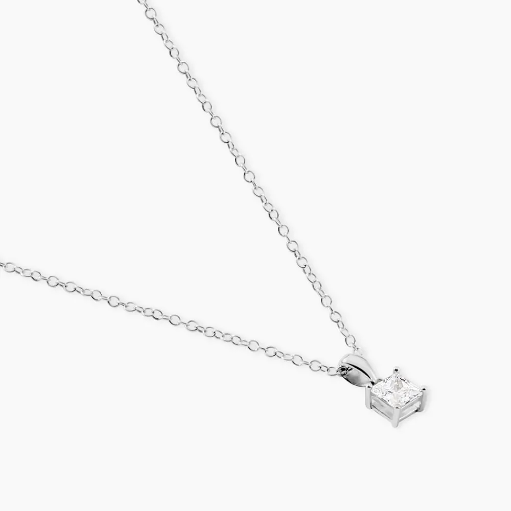 Collier Lyanna Argent Blanc Oxyde De Zirconium|Marc Orian Online