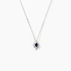 Collier Lydia Or Blanc Saphir