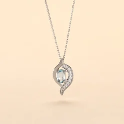 Collier Lydia Or Blanc Topaze Oxyde Oxyde|Marc Orian Best