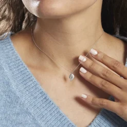 Collier Lydia Or Blanc Topaze Oxyde Oxyde|Marc Orian Best
