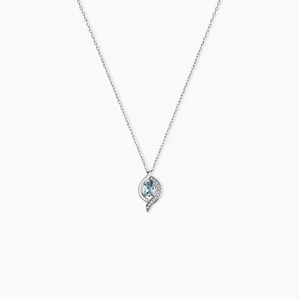 Collier Lydia Or Blanc Topaze Oxyde Oxyde|Marc Orian Best