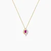 Collier Lydia Or Jaune Rubis