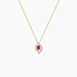 Collier Lydia Or Jaune Rubis
