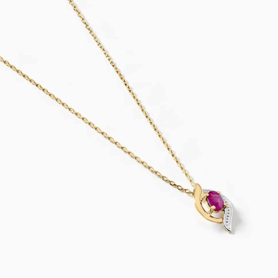 Collier Lydia Or Jaune Rubis