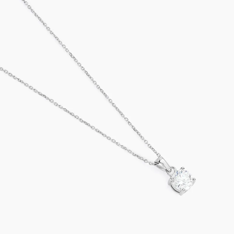Collier Lynna Argent Blanc Oxyde De Zirconium