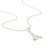 Collier Madli Or Bicolore Topaze