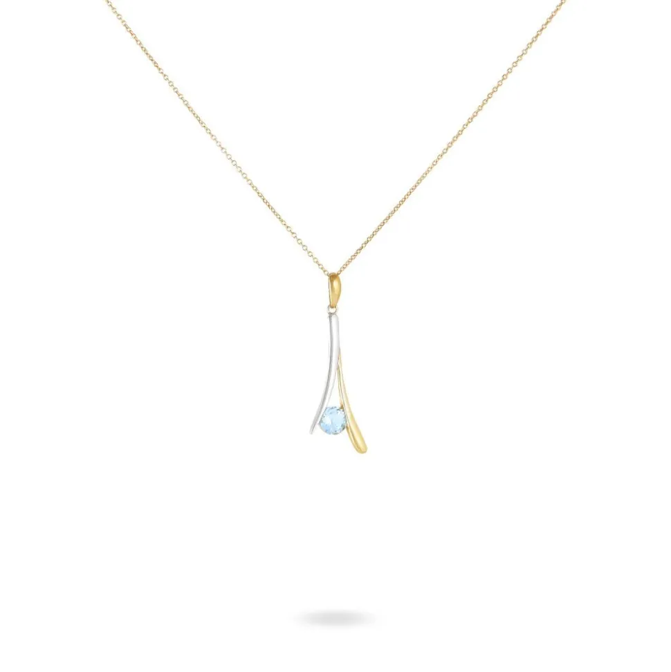Collier Madli Or Bicolore Topaze