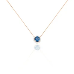 Collier Maeva Or Rose Topaze Et Oxyde De Zirconium|Marc Orian Outlet