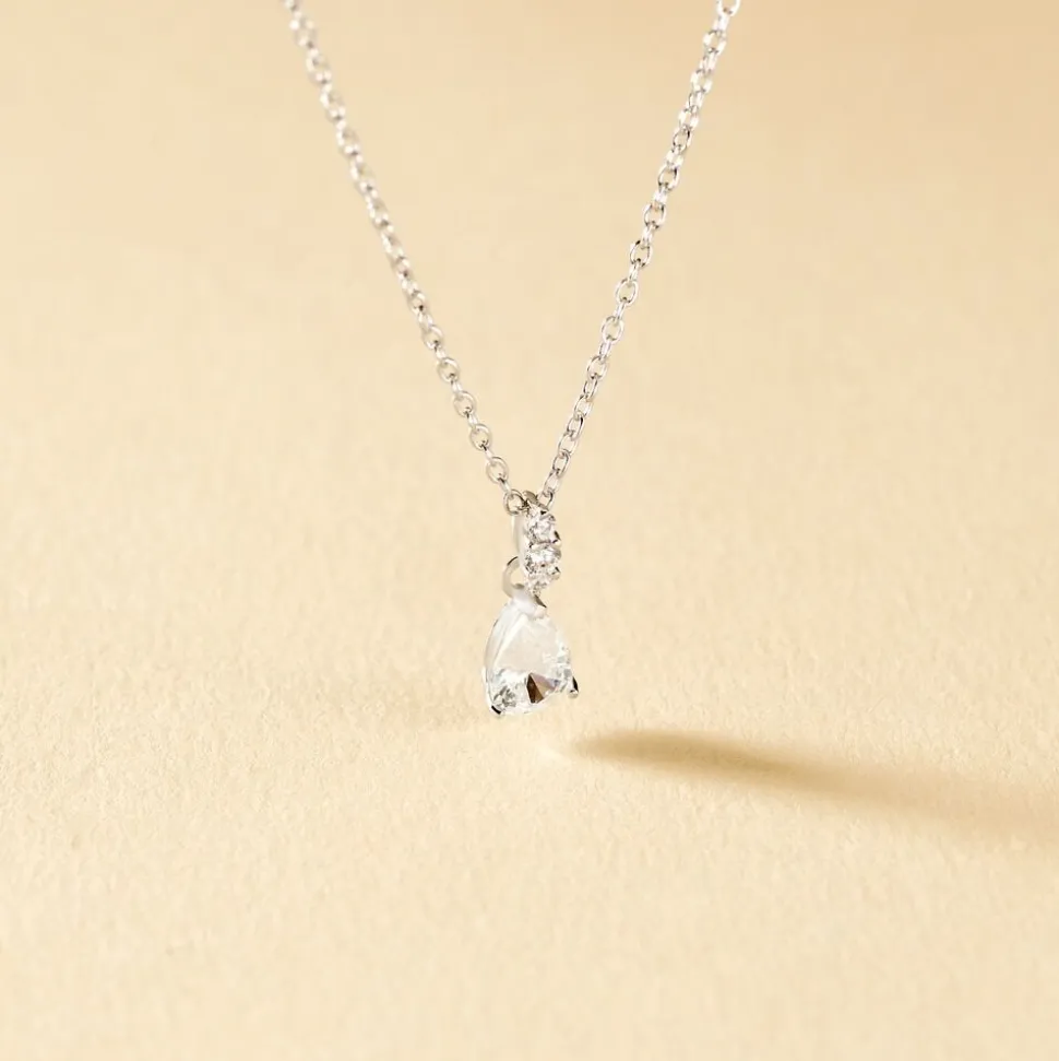 Collier Marie-helena Argent Blanc Oxyde De Zirconium