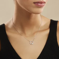 Collier Marthe Argent Blanc Perle De Culture Et Oxyde De Zirconium